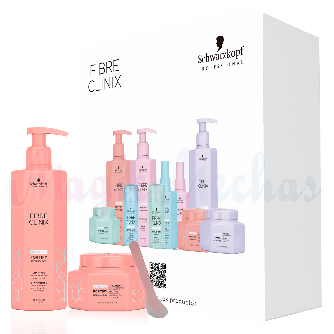 Kit Fibre Clinix Fortify Shampoo + Tratamiento Fortificante Schwarzkopf Professional