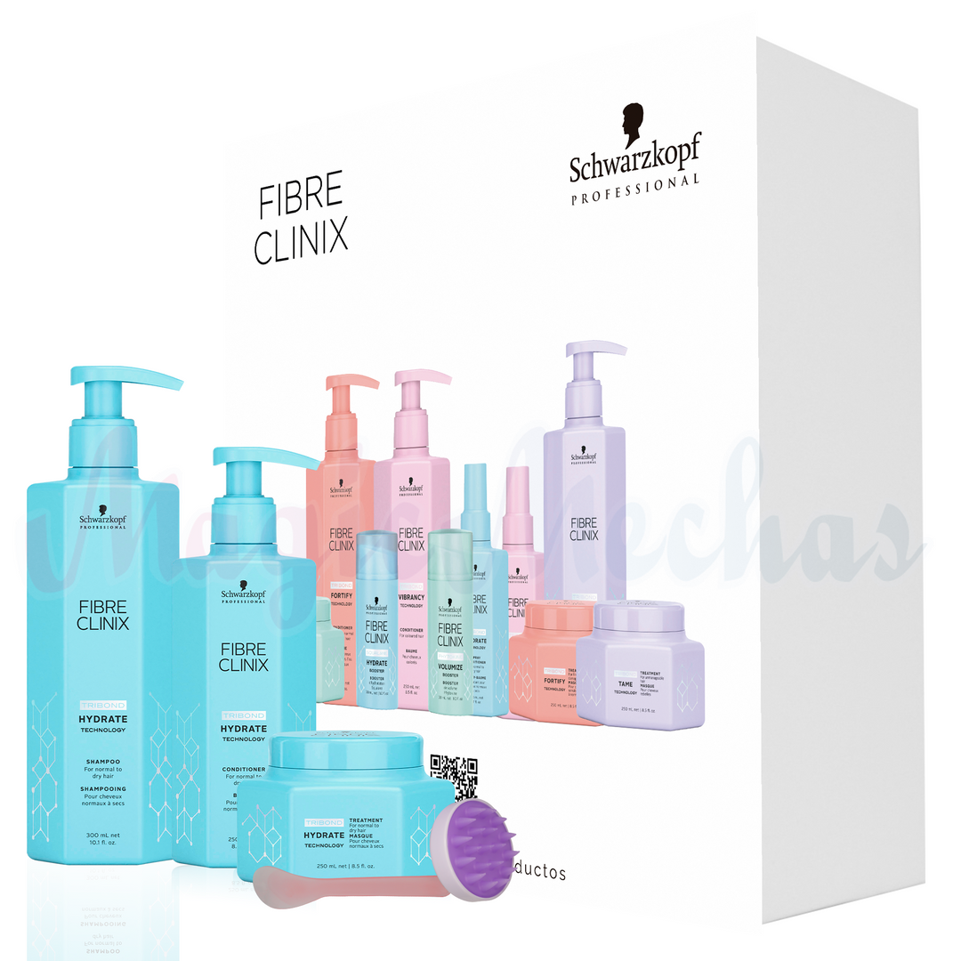 Kit Fibre Clinix Hydrate Shampoo + Acondicionador + Tratamiento Hidratante Schwarzkopf Professional