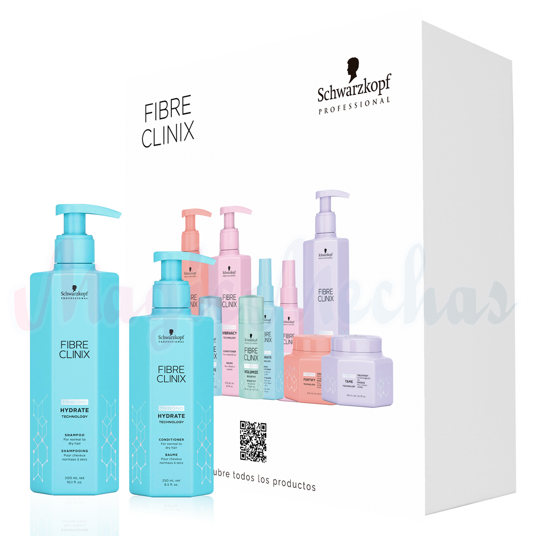 Kit Fibre Clinix Hydrate Shampoo + Acondicionador Hidratante Schwarzkopf Professional