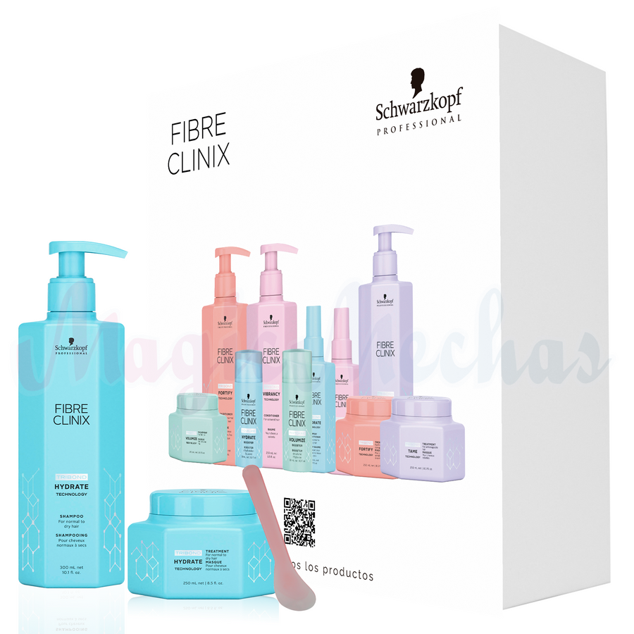 Kit Fibre Clinix Hydrate Shampoo + Tratamiento Hidratante Schwarzkopf Professional