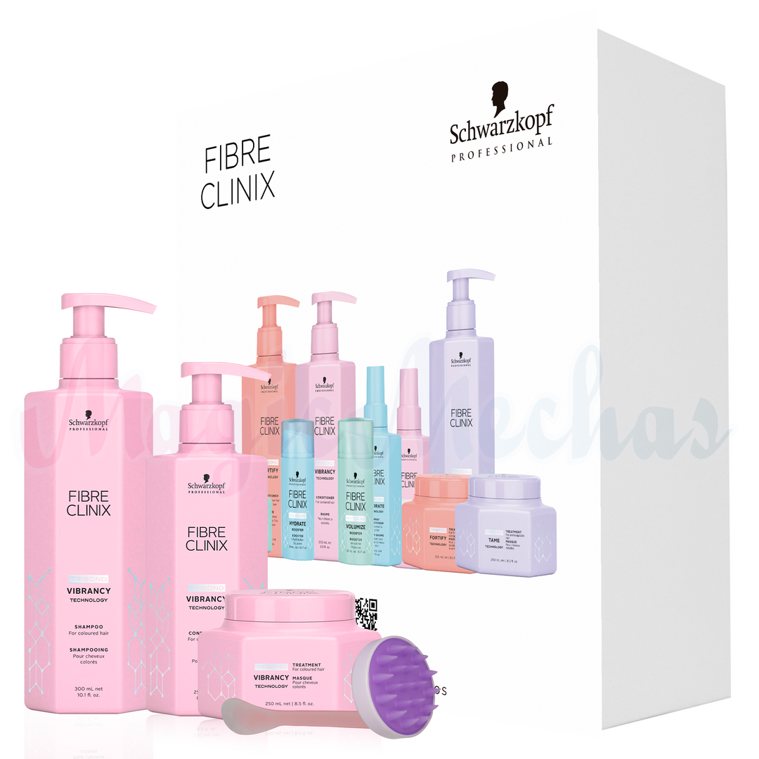 Kit Fibre Clinix Vibrancy Shampoo + Acondicionador + Tratamiento Color Radiante Schwarzkopf Professional