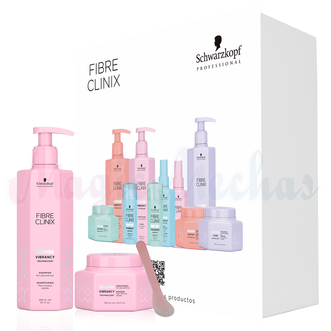 Kit Fibre Clinix Vibrancy Shampoo + Tratamiento Color Radiante Schwarzkopf Professional