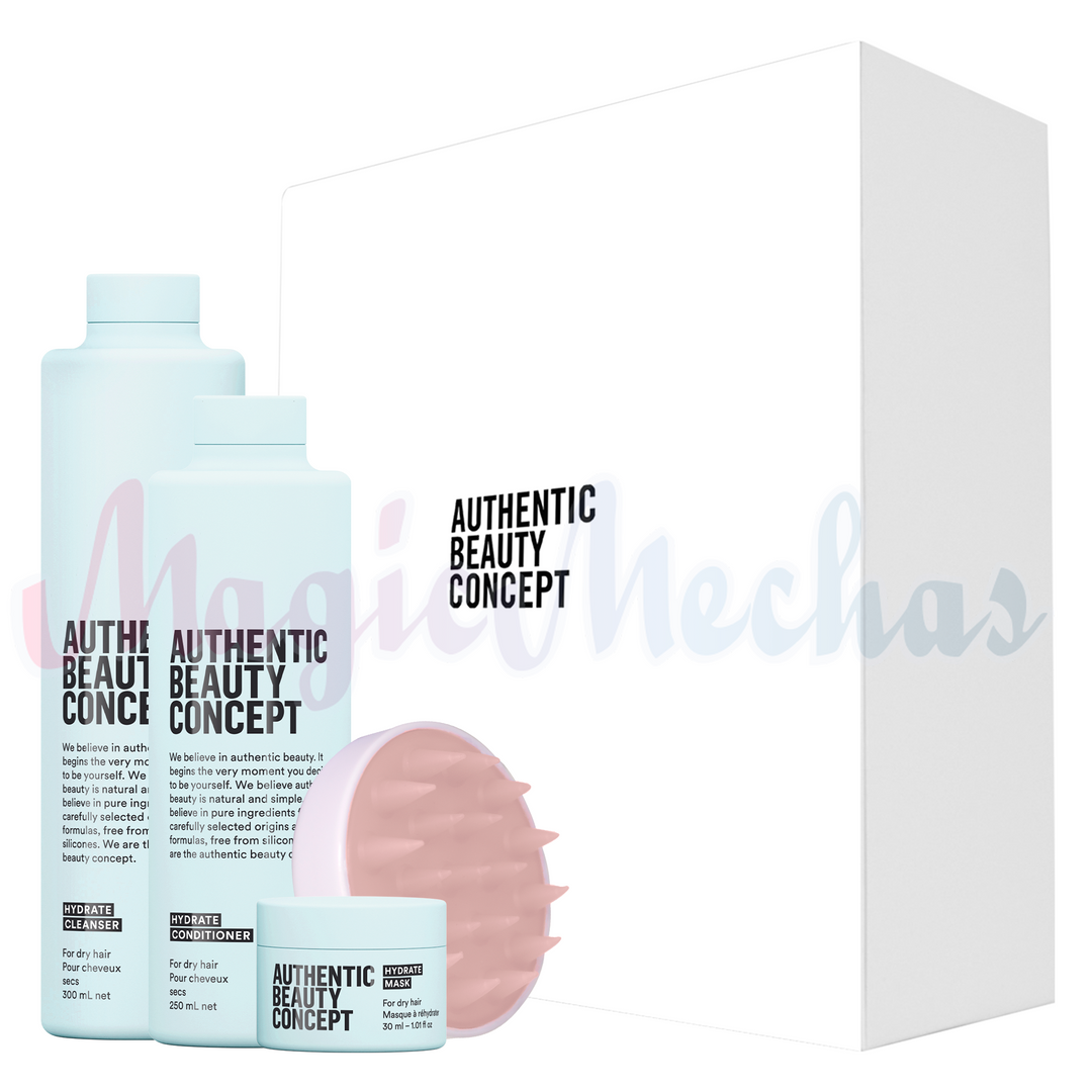 Kit Authentic Beauty Concept Hydrate Shampoo + Acondicionador + Obsequios. Authentic Beauty Concept