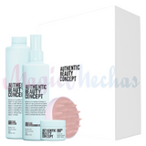 Kit Authentic Beauty Concept Hydrate Shampoo + Acondicionador Spray + Obsequios. Authentic Beauty Concept