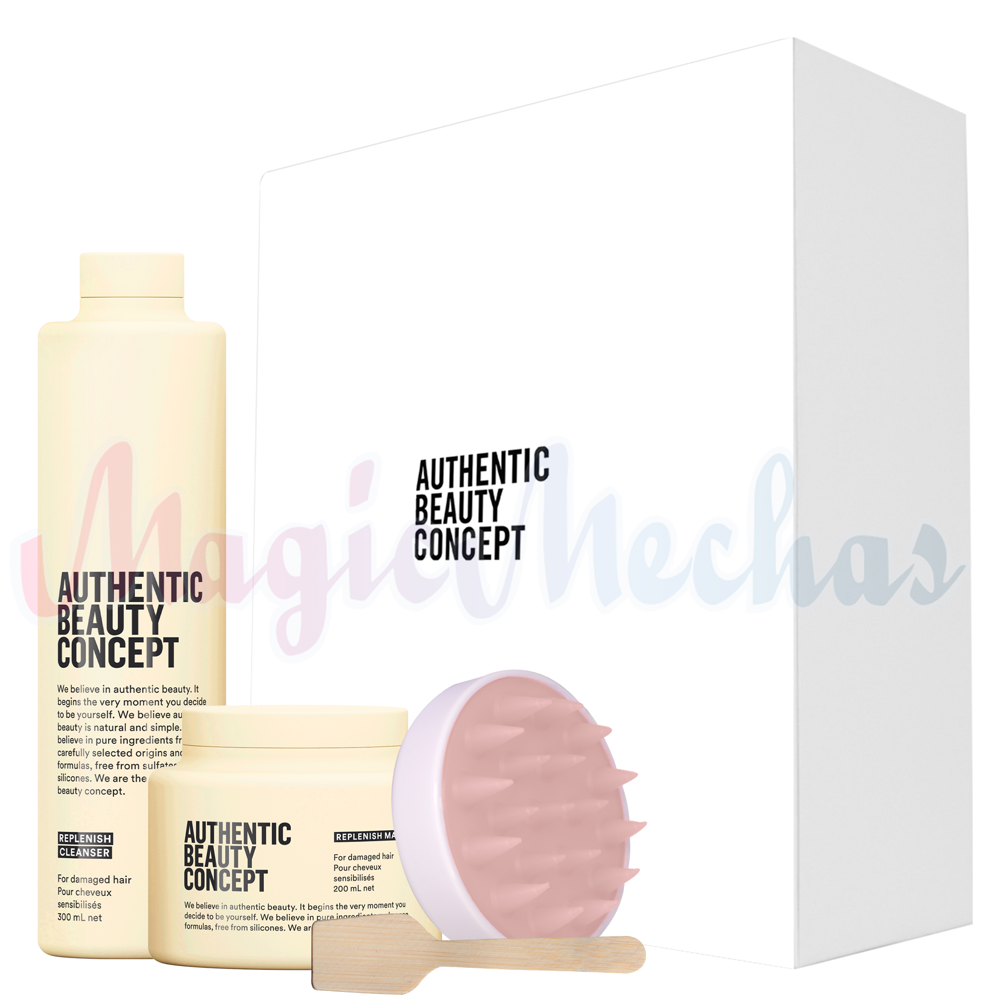 Kit Authentic Beauty Concept Replenish Shampoo + Mascarilla + Obsequio. Authentic Beauty Concept