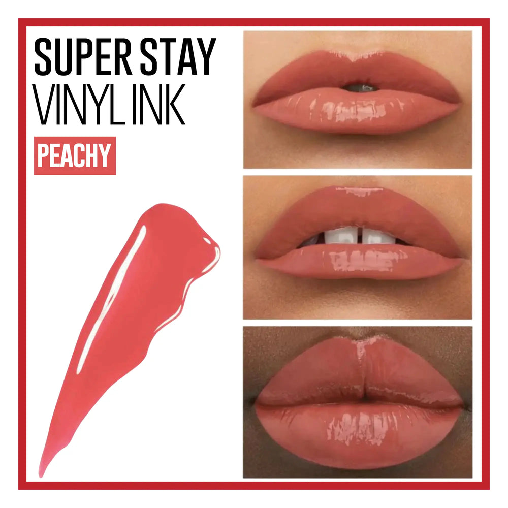 Labial Maybelline Super Stay Vinyl Ink #15 Peachy Maybelline