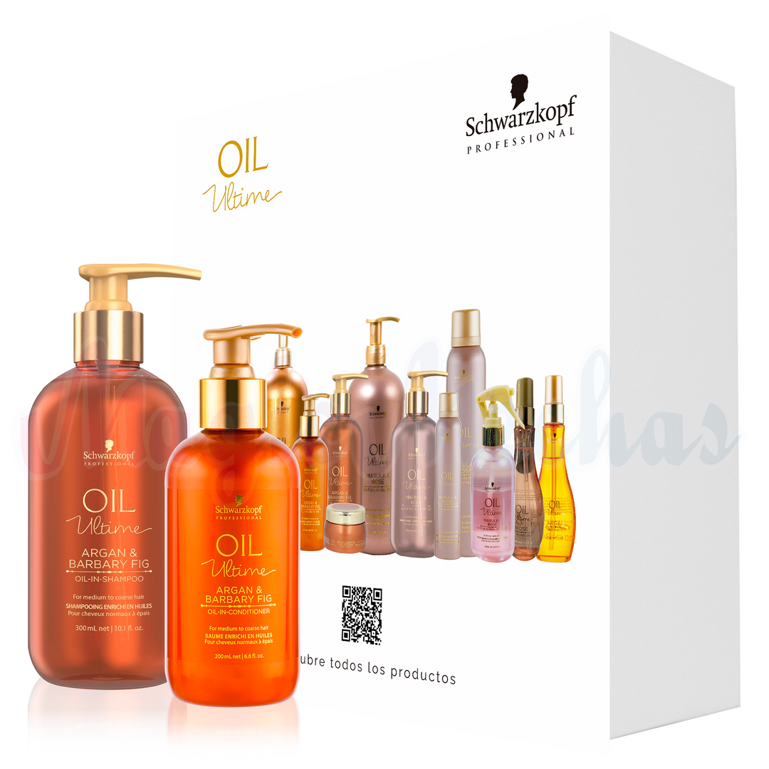 Kit Oil Ultime Shampoo + Acondicionador Argan & Barbary Schwarzkopf Professional