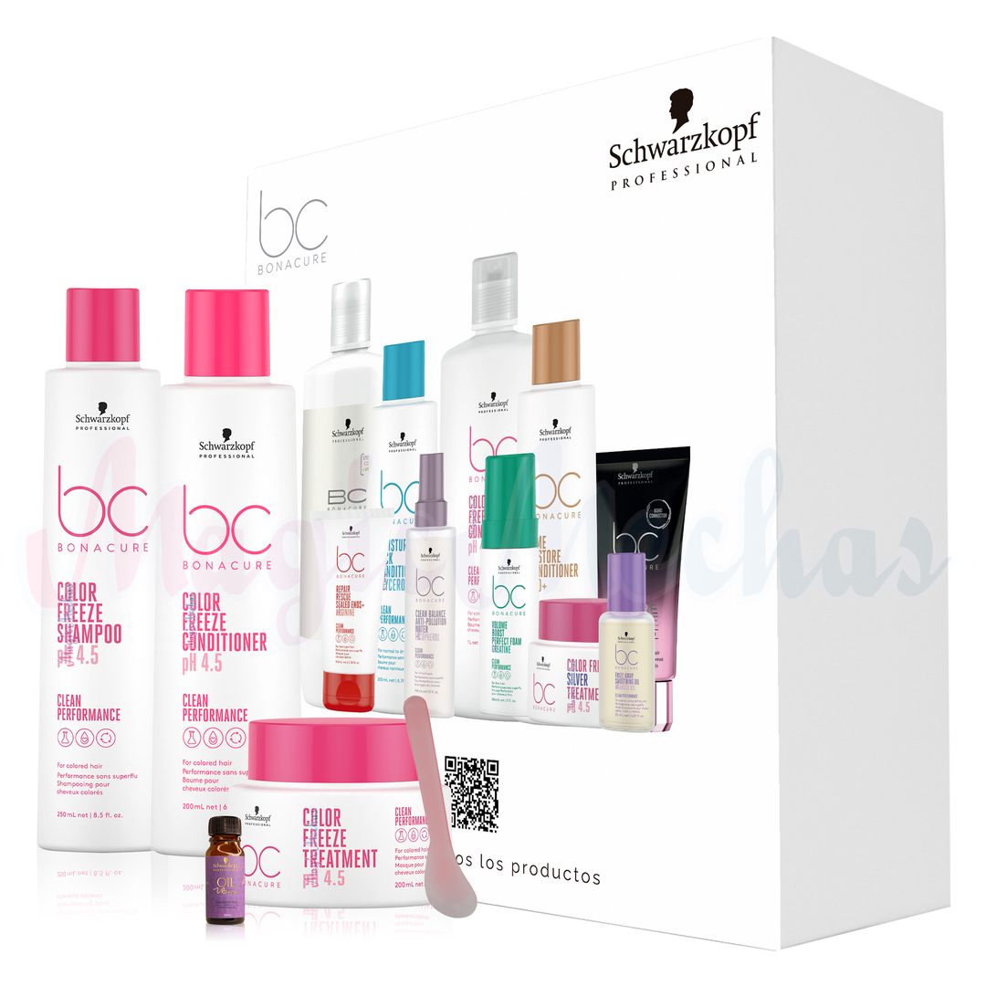 Kit 2 Bonacure Color Freeze Shampoo + Acondicionador + Mascarilla Schwarzkopf Professional