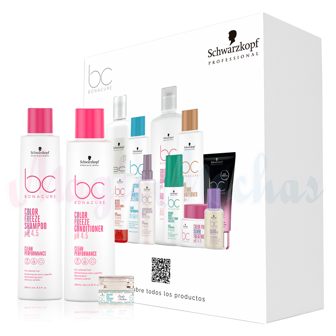 Kit 1 Bonacure Color Freeze Shampoo + Acondicionador Schwarzkopf Professional