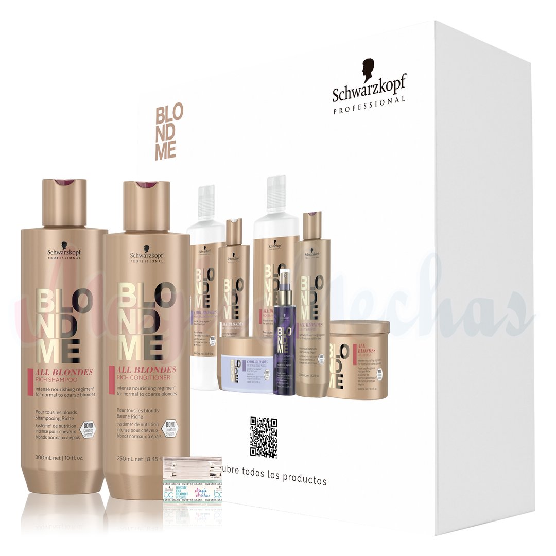 Kit Blondme All Blondes Rich Shampoo + Acondicionador Schwarzkopf Professional
