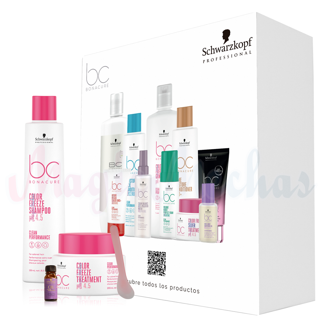 Kit 3 Bonacure Color Freeze Shampoo + Mascarilla Schwarzkopf Professional