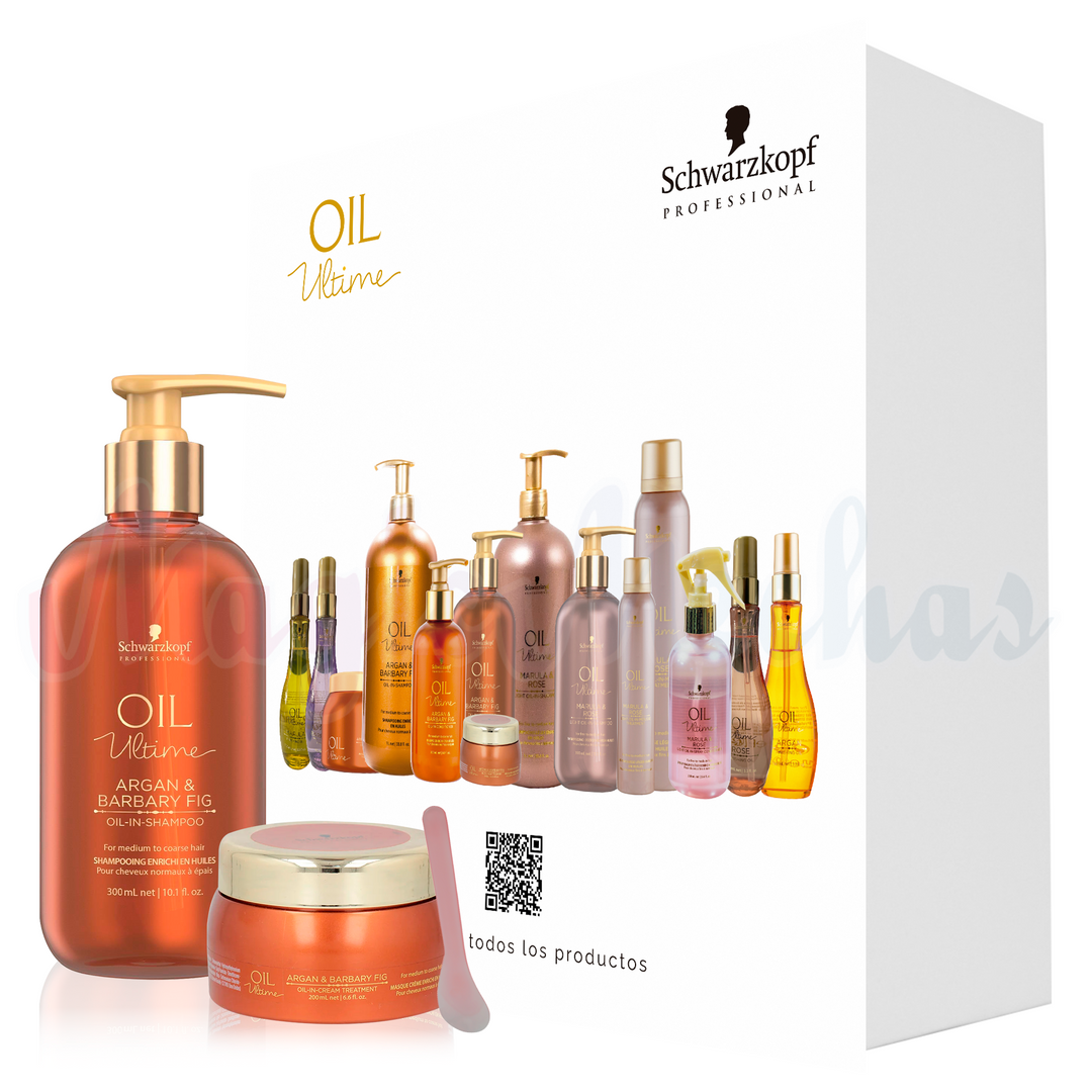 Kit Oil Ultime Shampoo + Mascarilla Argan & Barbary Schwarzkopf Professional