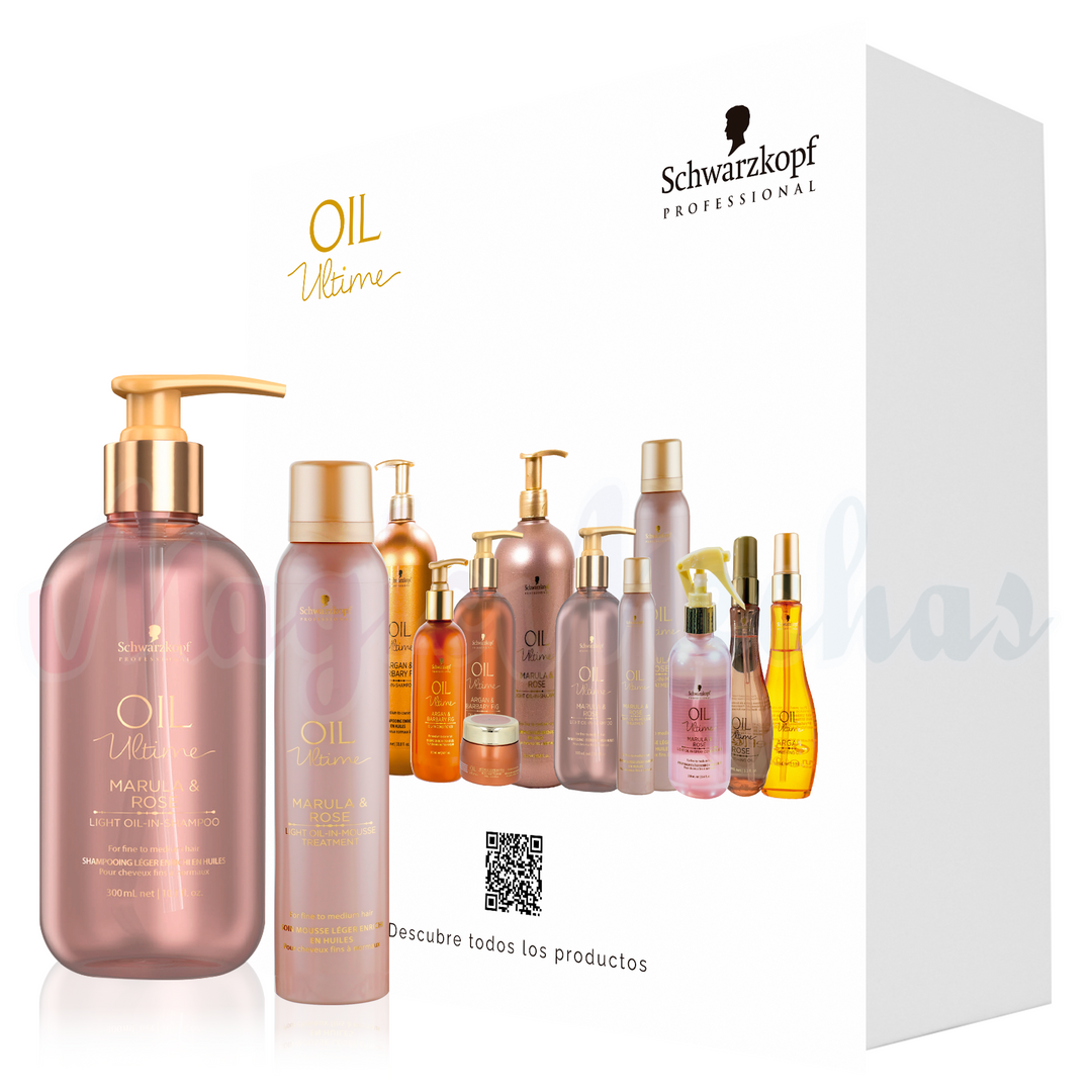 Kit Oil Ultime Shampoo + Mousse Marula & Rose Schwarzkopf Professional
