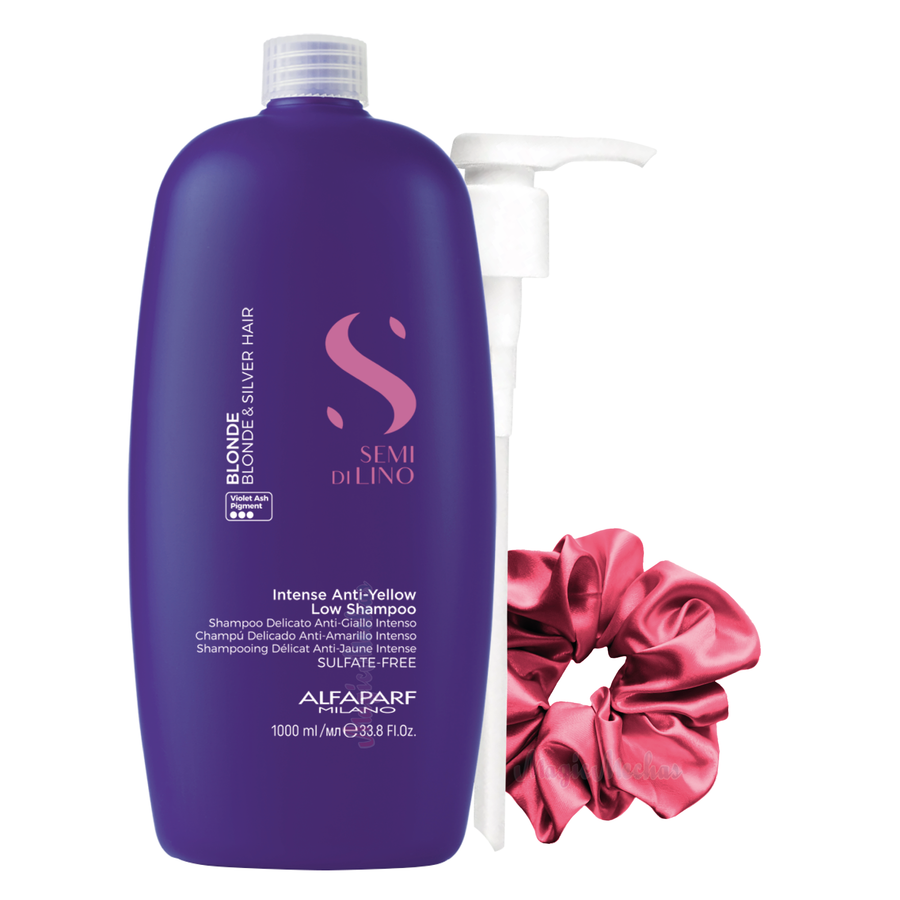 Alfaparf Semi Di Lino Blonde & Silver Hair Shampoo Anti Amarillo 1000mL Alfaparf