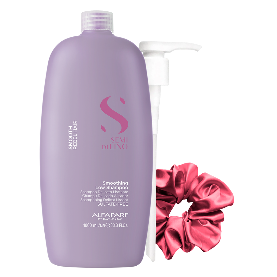 Alfaparf Semi Di Lino Smooth Rebel Hair Shampoo Alisador 1000mL Alfaparf