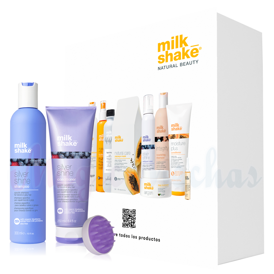 Kit Milk Shake Silver Shine Shampoo + Acondicionador. Milk Shake