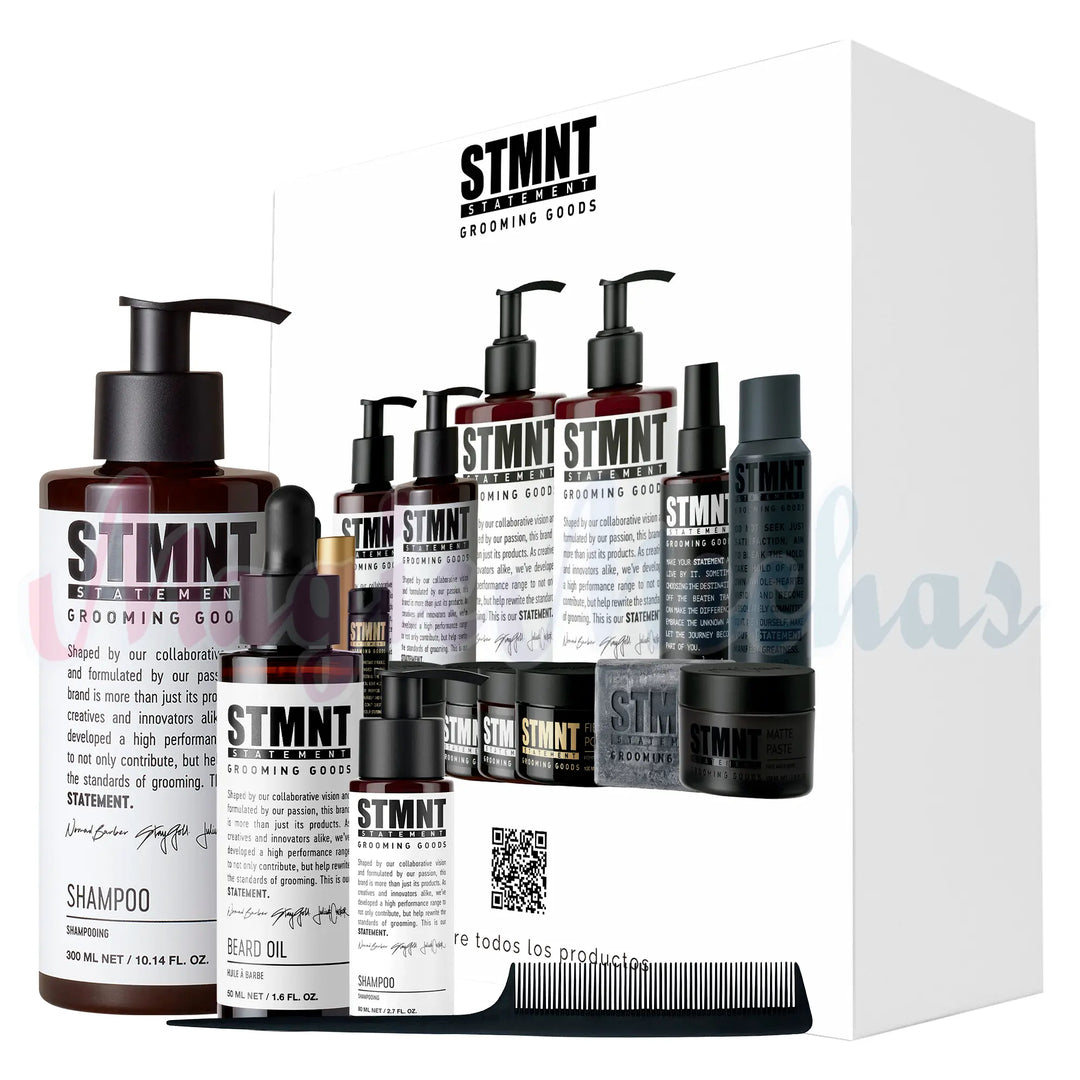 Kit STMNT Shampoo + Aceite Para Barba + Obsequios STMNT