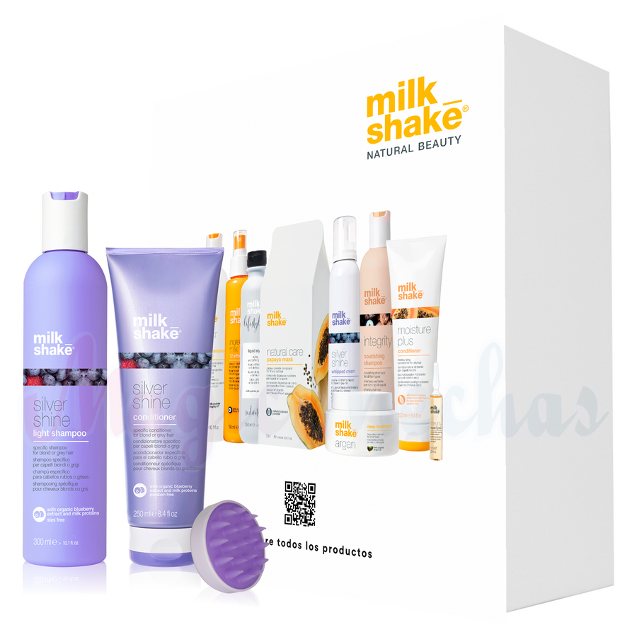 Kit Milk Shake Silver Shine Shampoo Light + Acondicionador. Milk Shake