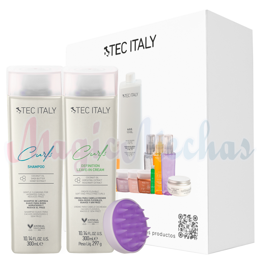 Kit Tec Italy Curls Shampoo + Leave In Cream. Tec Italy