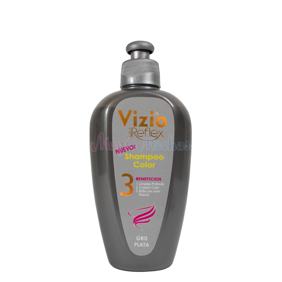 Meicys Vizio Shampoo Color Gris Plata 320ml Meicys