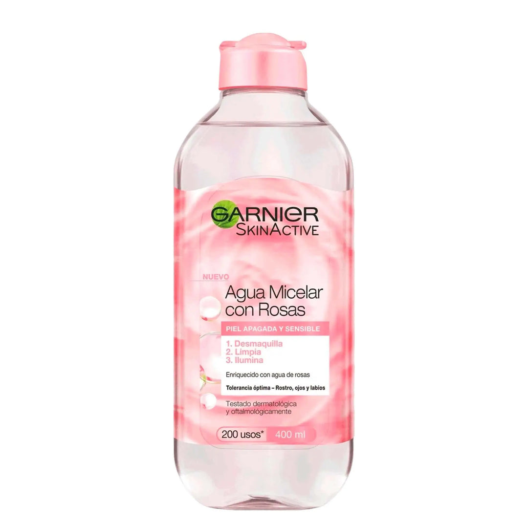 Garnier Skin Active Agua Micelar Con Rosas Piel Apagado y Sensible - Magic Mechas