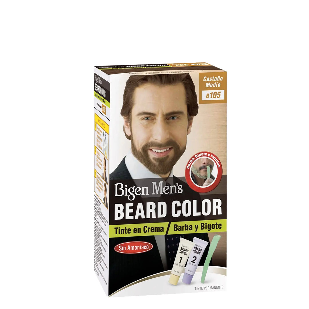 Tinte Bigen Mens Beard Color B105 Castaño Medio. Bigen
