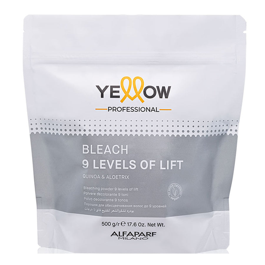 Yellow Bleach 9 Levels of Lift Polvo Decolorante 500g Yellow