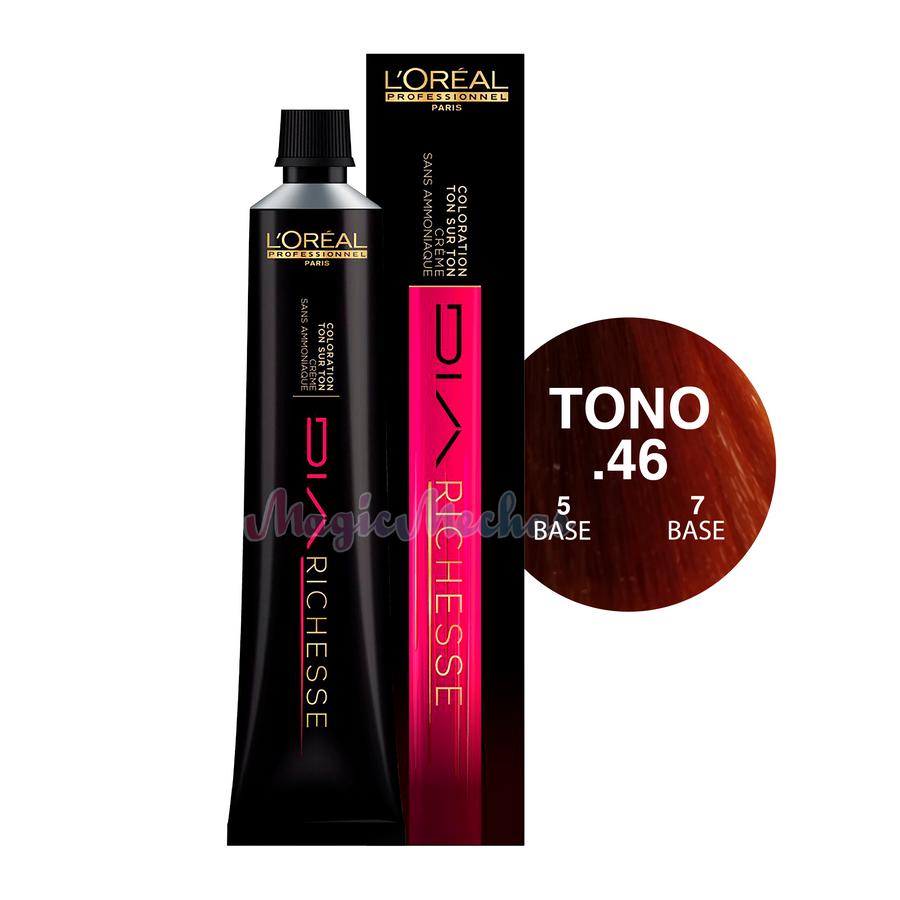 Loreal Dia Richesse Tinte Tono .46 Cobrizo Azafrán 60ml. Loreal Profesional