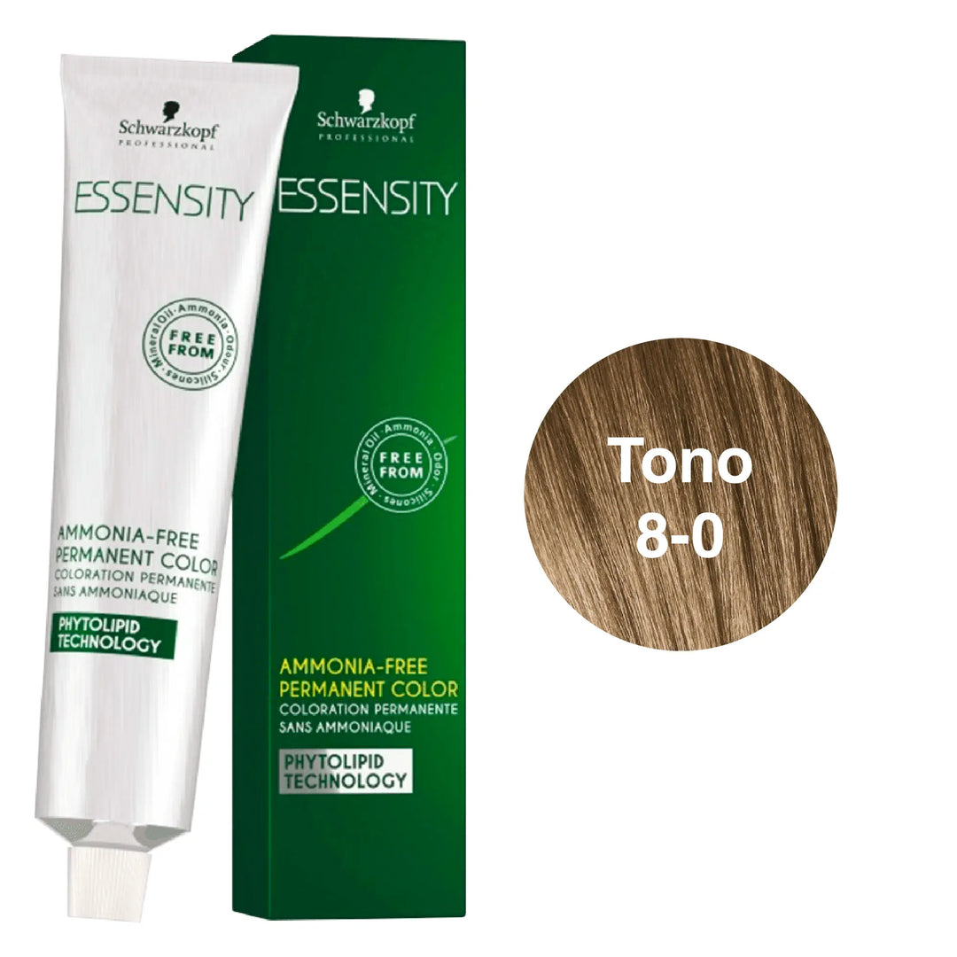 Tinte Essensity 8-0 Rubio Claro Natural 60 ml Schwarzkopf Professional