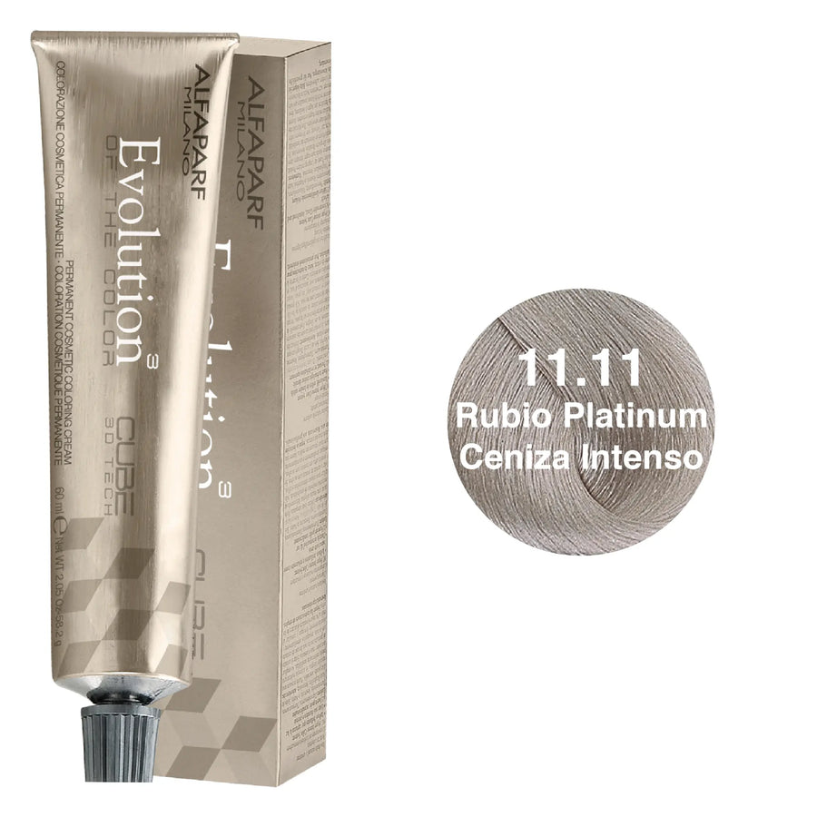 Alfaparf Evolution Tinte Tono 11.11 Rubio Platinum Ceniza Intenzo Alfaparf