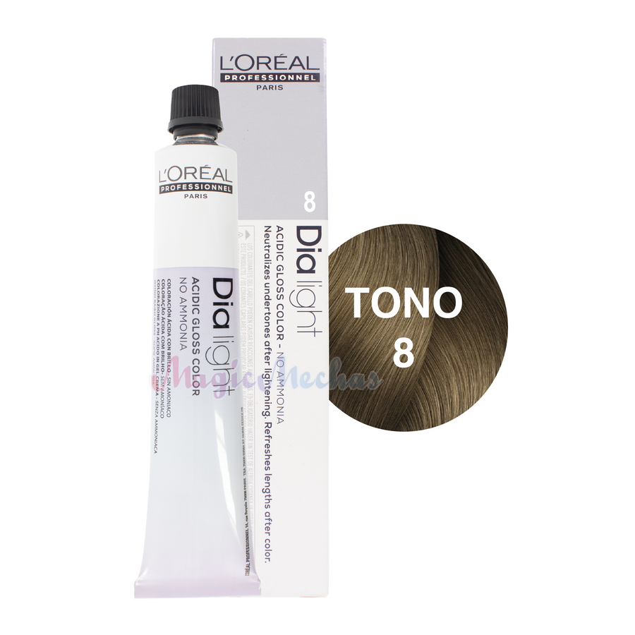 Loreal Dia Light Tinte Tono 8 Rubio Claro 50ml. Loreal Profesional