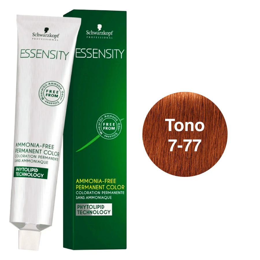 Essensity Tinte Cobre 7-77 Rubio Medio 60ml. Schwarzkopf Professional