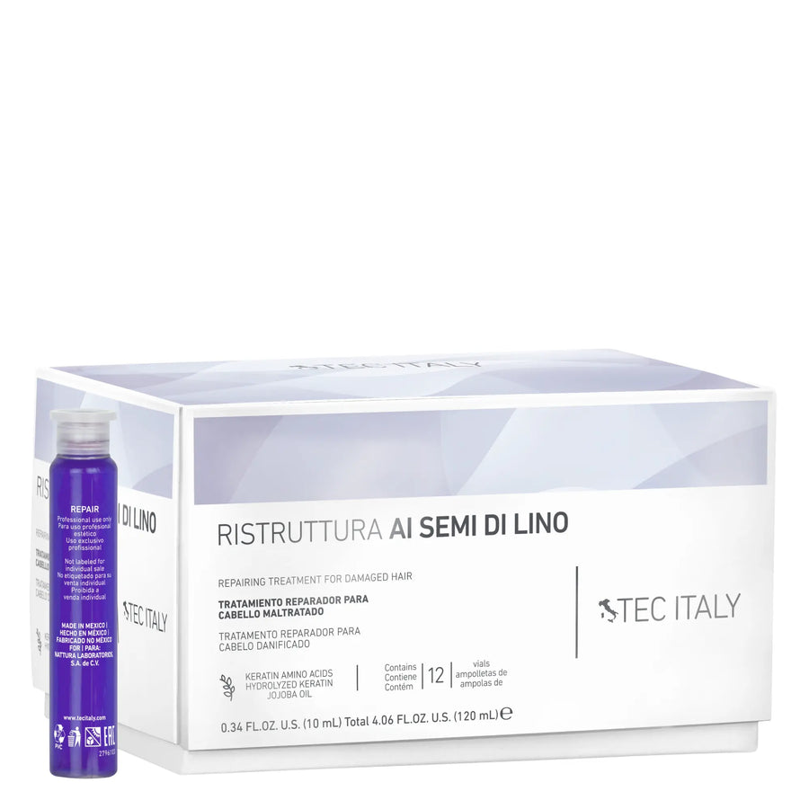 Tec Italy Ristruttura Semi Di Lino Ampolleta 12 Unid De 10ml. Tec Italy