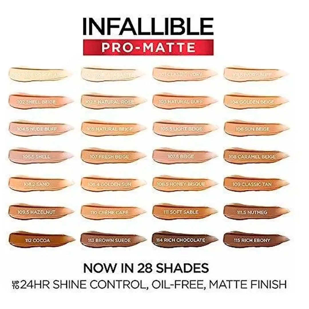 Infallible Pro Mate Base Tono 115 Ebano Rico - Magic Mechas