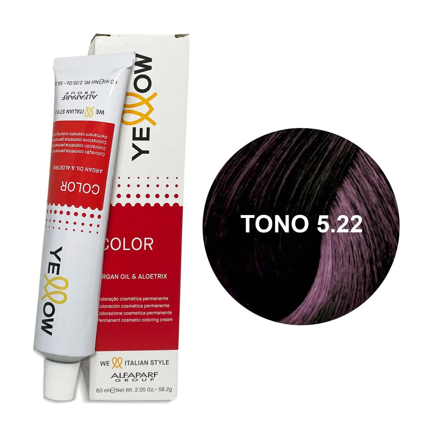 Yellow Tono 5.22 Castaño Claro Irisado Intenso 60mL - Magic Mechas