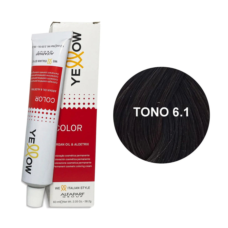 Yellow Tono 6.1 Rubio Oscuro Ceniza 60mL - Magic Mechas