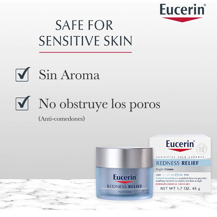 Eucerin Redness Relief Nigh Crema De Noche Alivia El Enrojecimiento 48gr Eucerin