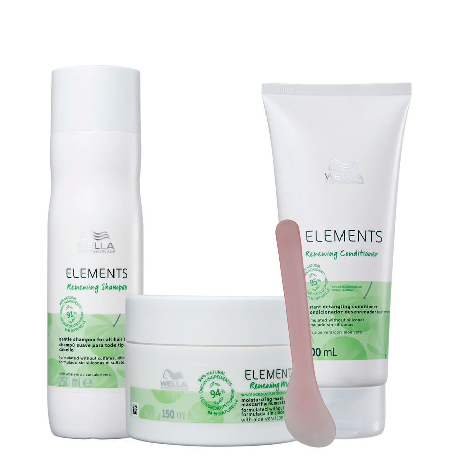 Wella Elements Renewing Shampoo + Acondicionador + Mascarilla Wella