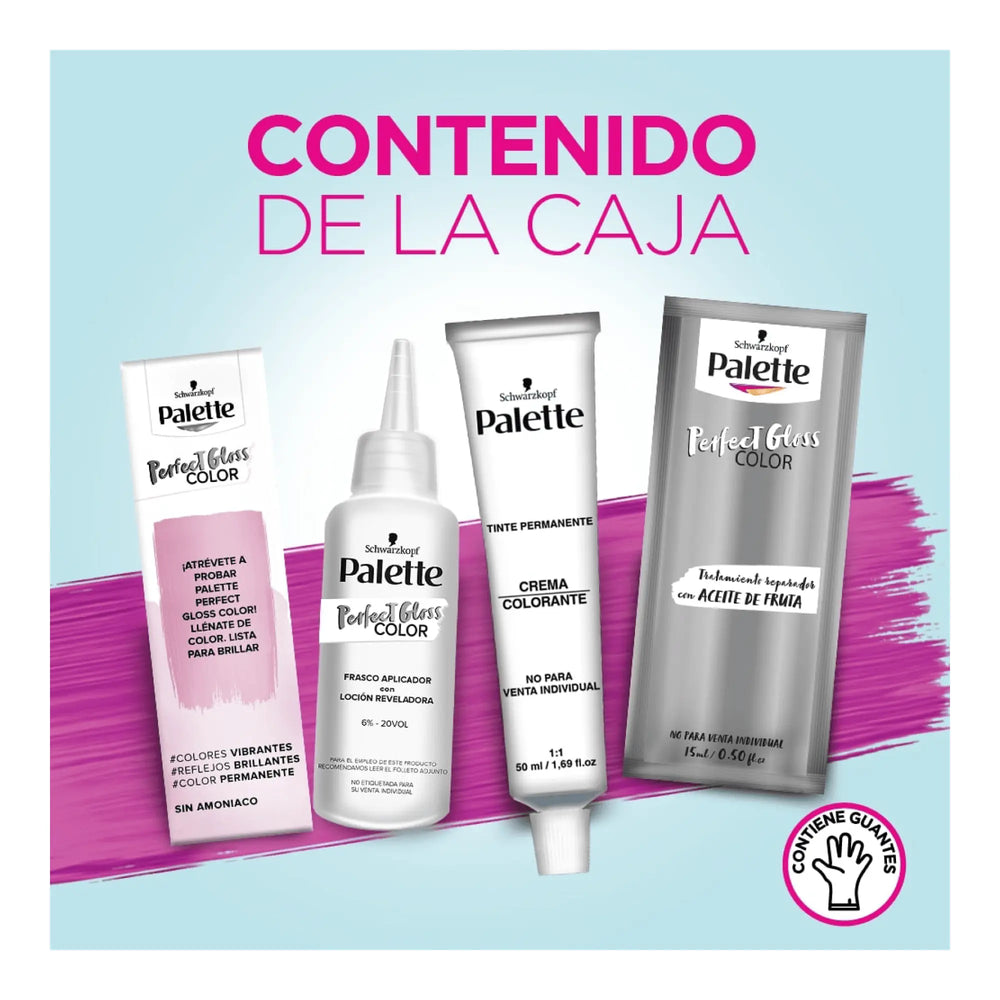 Palette Perfect Gloss Sin Amoniaco 550 Canela Tentación - Magic Mechas