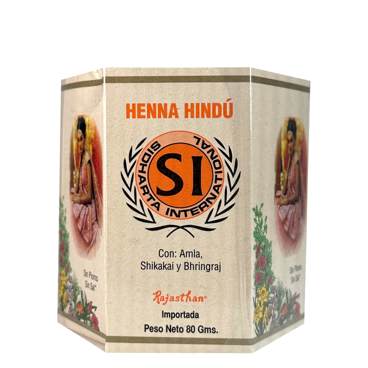 Henna Hindú Tono Rojo Ciruela 80g Sidharta international