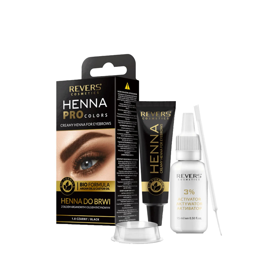 Henna Revers Cosmetics Pro Color Cejas color Negro Henna