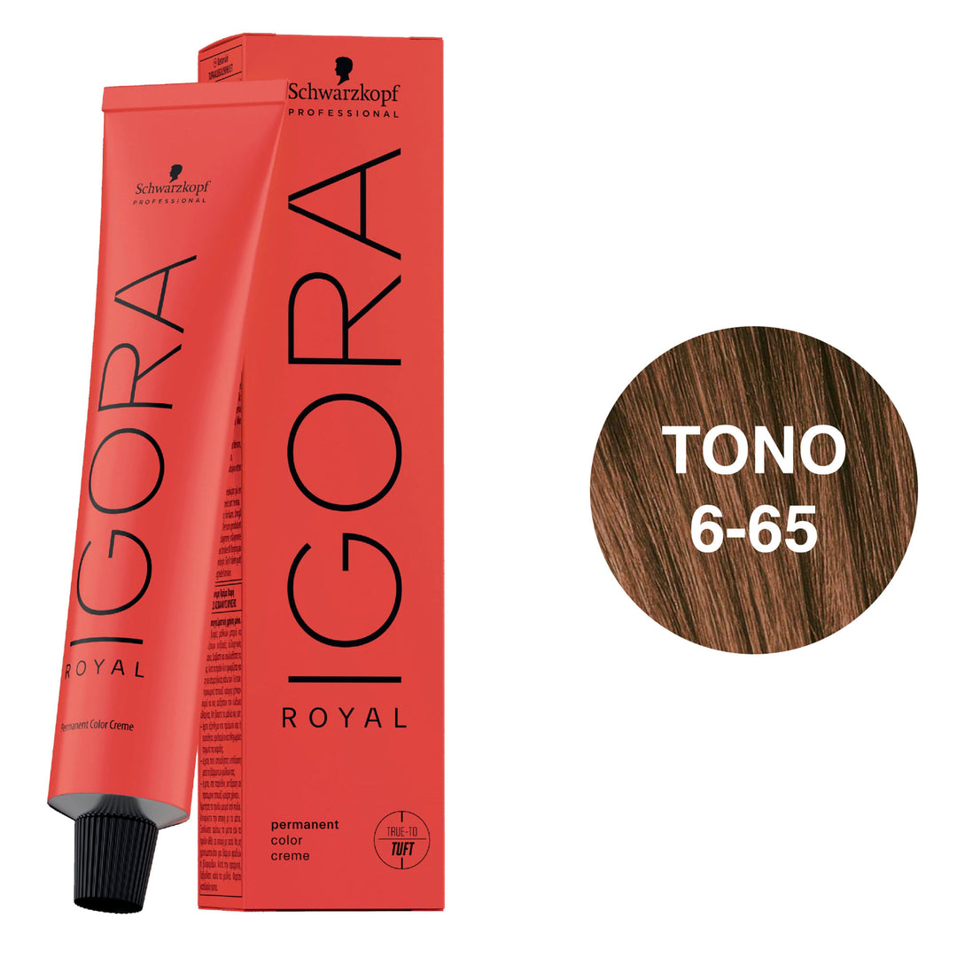 Igora Royal tinte 6-65 Rubio Oscuro Chocolate Dorado 60mL Schwarzkopf Professional