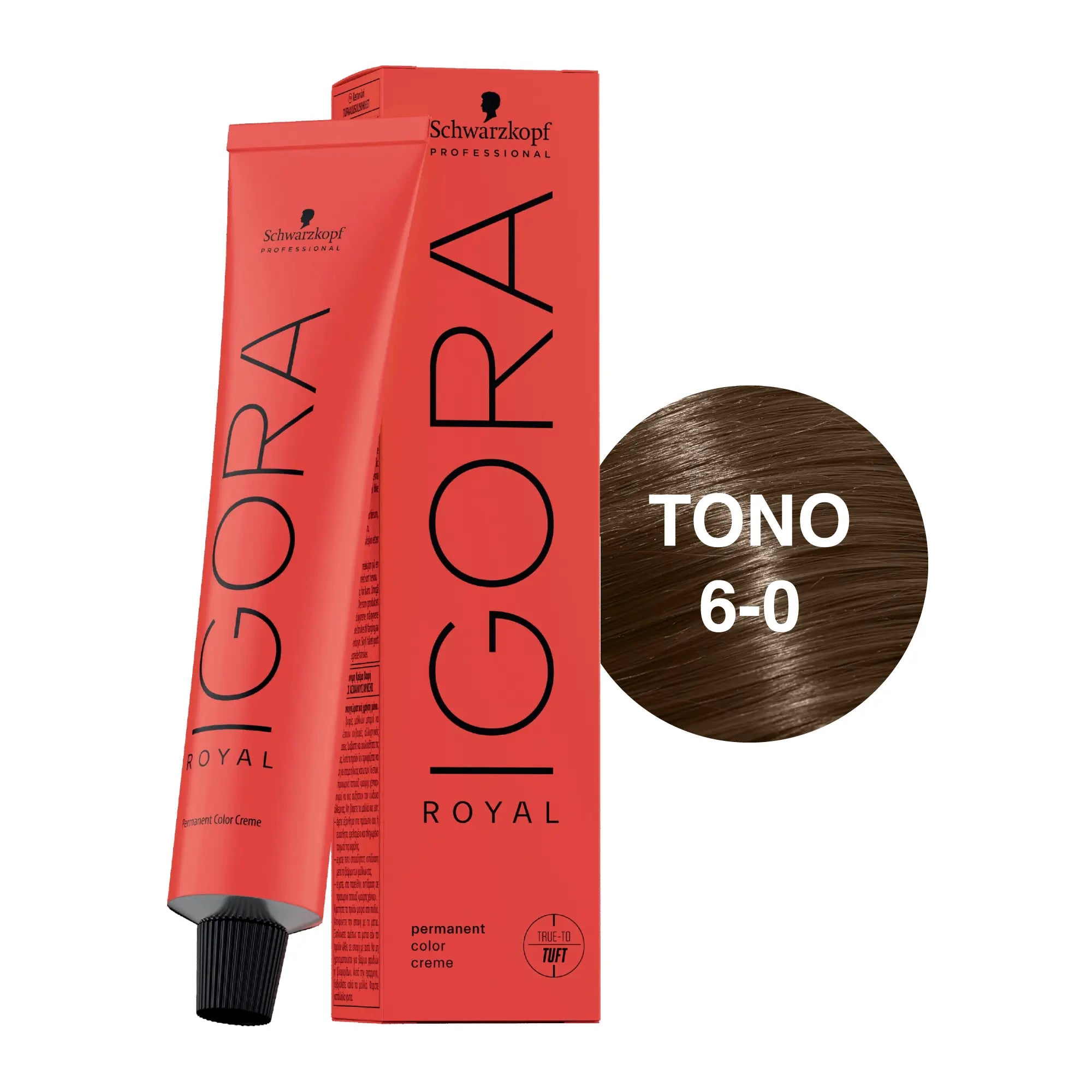 Igora Royal Tono 6-0 Rubio Oscuro Natural 60mL Schwarzkopf Professional