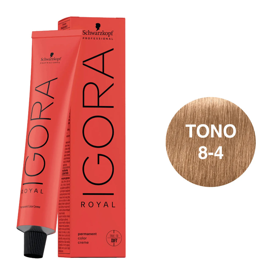 Igora Royal Tono 8-4 Rubio Claro Beige 60mL - Magic Mechas