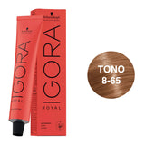 Igora Royal Tono 8-65 Rubio Claro Chocolate Dorado 60mL - Magic Mechas