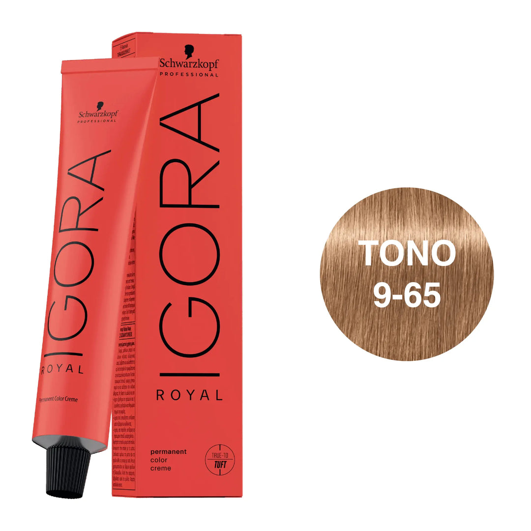 Igora Royal Tono 9-65 Rubio Muy Claro Chocolate Dorado 60mL - Magic Mechas