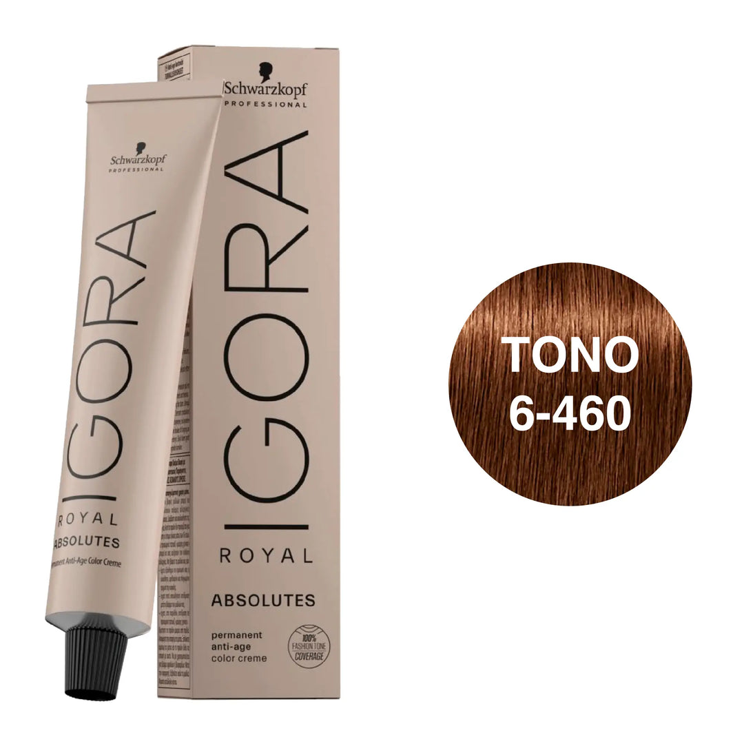 Igora Royal Absolutes Tono 6-460 Rubio Oscuro Beige Chocolate 60mL Schwarzkopf Professional
