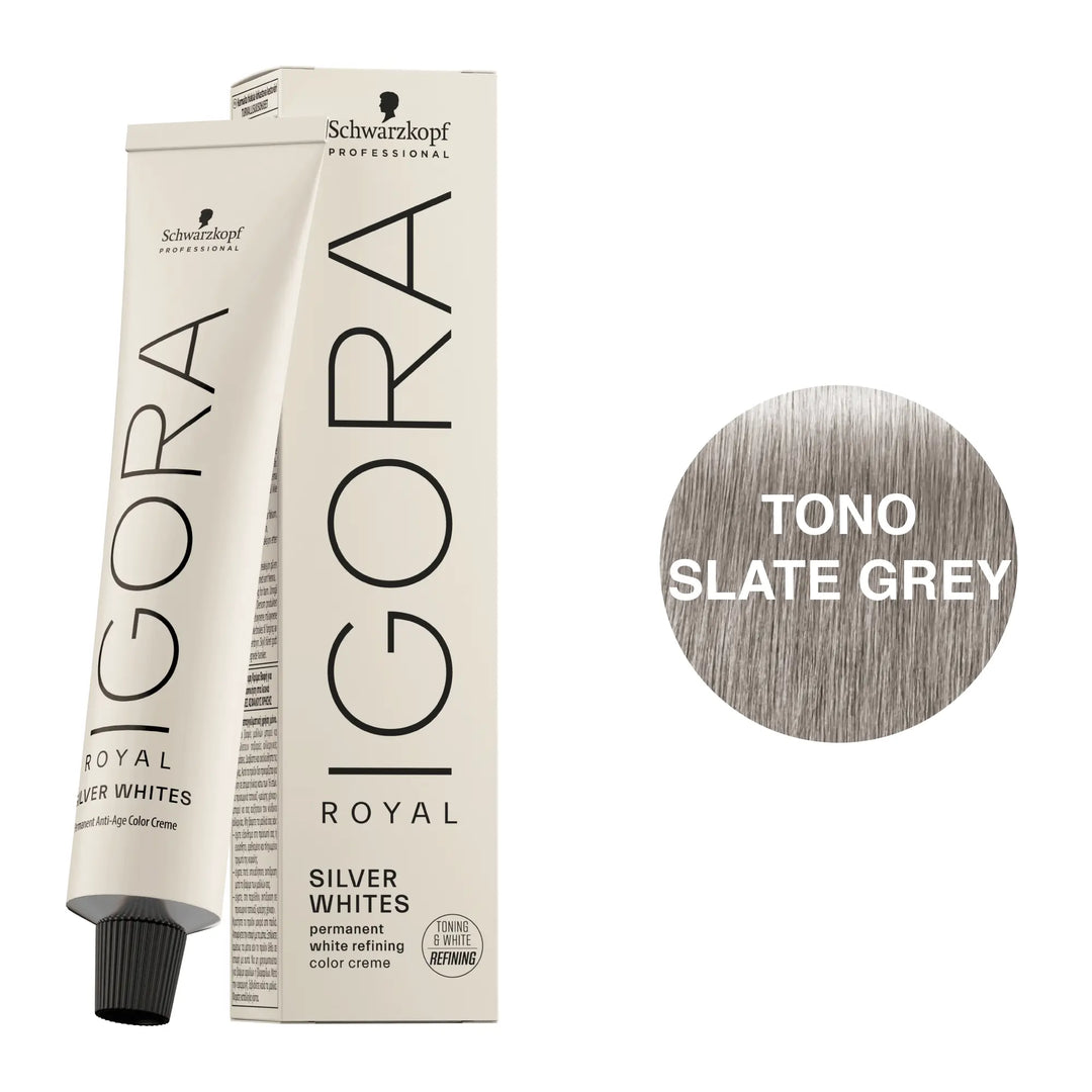 Igora Royal Silver Whites Tono Slate Grey 60mL - Magic Mechas