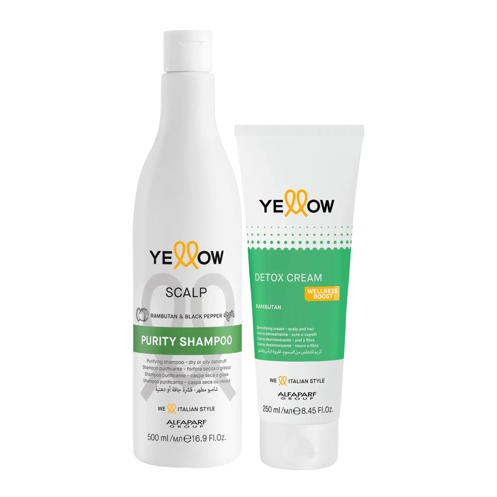 Kit Yellow Scalp Shampoo + Detox Cream - Magic Mechas