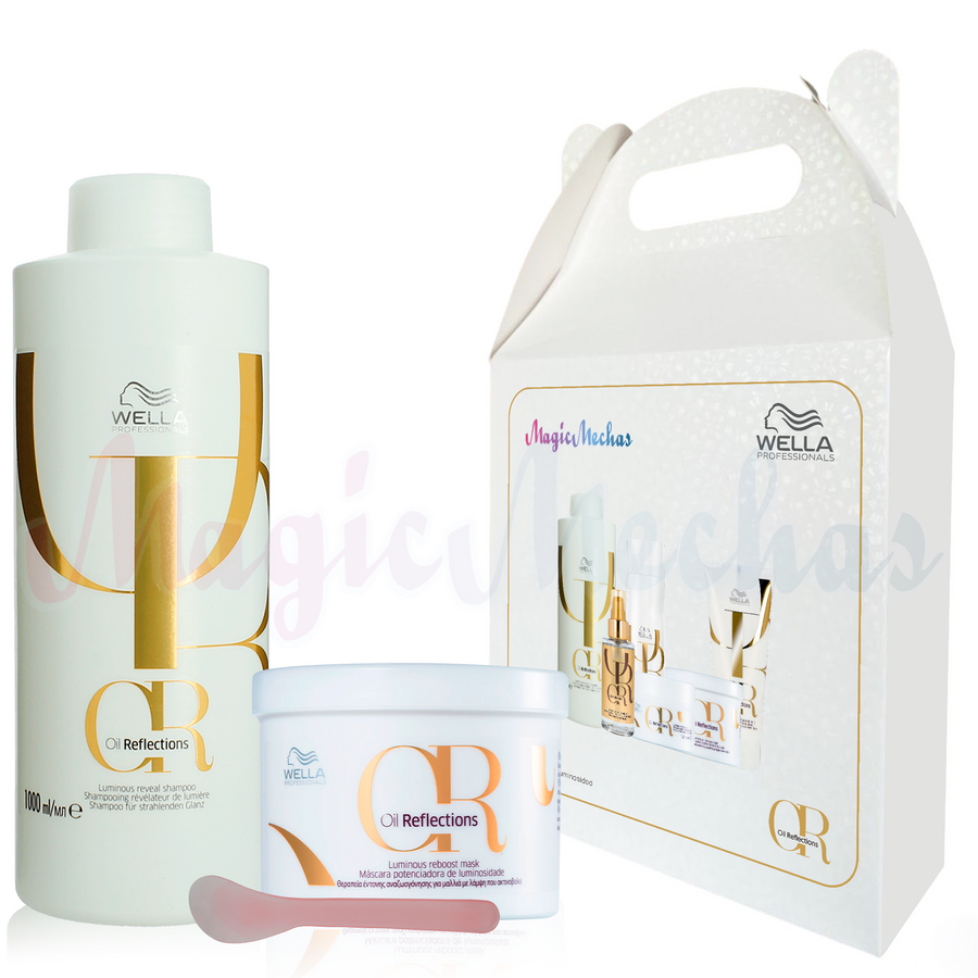 Kit4 Wella Oil Reflections Shampoo + Mascarilla Wella
